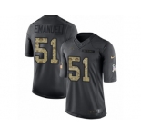 Youth Nike Los Angeles Chargers #51 Kyle Emanuel Limited Black 2016 Salute to Service NFL Jersey