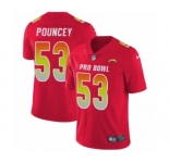 Youth Nike Los Angeles Chargers #53 Mike Pouncey Limited Red AFC 2019 Pro Bowl NFL Jersey