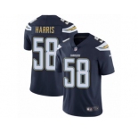 Youth Nike Los Angeles Chargers #58 Nigel Harris Navy Blue Team Color Vapor Untouchable Limited Player NFL Jersey