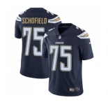 Youth Nike Los Angeles Chargers #75 Michael Schofield Navy Blue Team Color Vapor Untouchable Limited Player NFL Jersey