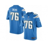 Youth Nike Los Angeles Chargers #76 Russell Okung Limited Electric Blue Alternate NFL Jersey