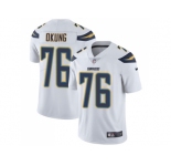Youth Nike Los Angeles Chargers #76 Russell Okung White Stitched NFL Vapor Untouchable Limited Jerse