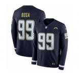 Youth Nike Los Angeles Chargers #99 Joey Bosa Limited Navy Blue Therma Long Sleeve NFL Jersey