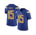 Youth Nike San Diego Chargers #15 Dontrelle Inman Limited Electric Blue Rush NFL Jersey