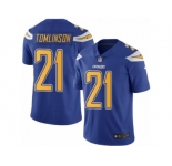 Youth Nike San Diego Chargers #21 LaDainian Tomlinson Limited Electric Blue Rush NFL Jersey