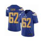 Youth Nike San Diego Chargers #62 Max Tuerk Limited Electric Blue Rush NFL Jersey