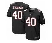 Men's Nike Atlanta Falcons #40 Derrick Coleman Elite Black Alternate NFL Jersey