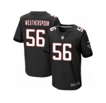 Men's Nike Atlanta Falcons #56 Sean Weatherspoon Elite Black Alternate NFL Jersey