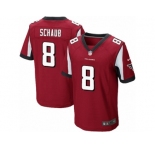 Men's Nike Atlanta Falcons #8 Matt Schaub Elite Red Team Color NFL Jersey