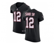 Nike Atlanta Falcons #12 Mohamed Sanu Sr Black Alternate Men Stitched NFL Vapor Untouchable Elite Jersey