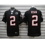 nike nfl jerseys atlanta falcons #2 matt ryan black[Elite 50th Patch]