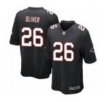 Men's Atlanta Falcons #26 Isaiah Oliver Game Black Alternate Football Jersey