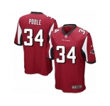 Men's Nike Atlanta Falcons #34 Brian Poole Game Red Team Color NFL Jersey