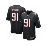 Men's Nike Atlanta Falcons #91 Courtney Upshaw Game Black Alternate NFL Jersey