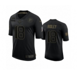 Atlanta Falcons #18 Calvin Ridley Black 2020 Salute to Service Limited Jersey