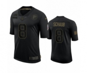 Atlanta Falcons #8 Matt Schaub Black 2020 Salute to Service Limited Jersey
