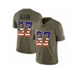 Men Nike Atlanta Falcons #37 Ricardo Allen Limited Olive USA Flag 2017 Salute to Service NFL Jersey
