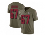 Men Nike Atlanta Falcons #67 Andy Levitre Limited Olive 2017 Salute to Service NFL Jersey