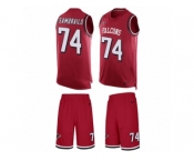 Men Nike Atlanta Falcons #74 Ty Sambrailo Limited Red Tank Top Suit NFL Jersey