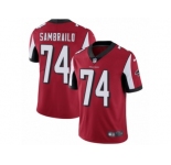 Men Nike Atlanta Falcons #74 Ty Sambrailo Red Team Color Vapor Untouchable Limited Player NFL Jersey