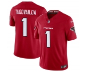 Men's Atlanta Falcons #1 Tua Tagovailoa Red 2026 New F.U.S.E. Vapor Untouchable Limited Football Stitched Jersey
