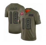 Men's Atlanta Falcons #18 Calvin Ridley Limited Camo 2019 Salute to Service Football Jersey