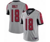 Men's Atlanta Falcons #18 Calvin Ridley Limited Silver Inverted Legend Football Jersey
