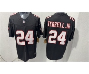 Men's Atlanta Falcons #24 A.J. Terrell jr Black F.U.S.E. Vapor Untouchable Limited Football Stitched Jersey