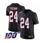 Men's Atlanta Falcons #24 Devonta Freeman Black Alternate Vapor Untouchable Limited Player 100th Season Football Jersey