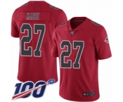 Men's Atlanta Falcons #27 Damontae Kazee Limited Red Rush Vapor Untouchable 100th Season Football Jersey