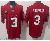 Men's Atlanta Falcons #3 Jessie Bates III Red 2026 New F.U.S.E. 4-Star C Patch Vapor Untouchable Limited Football Stitched Jersey