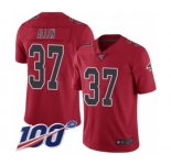 Men's Atlanta Falcons #37 Ricardo Allen Limited Red Rush Vapor Untouchable 100th Season Football Jersey