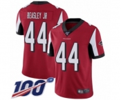 Men's Atlanta Falcons #44 Vic Beasley Red Team Color Vapor Untouchable Limited Player 100th Season Football Jersey