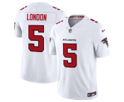 Men's Atlanta Falcons #5 Drake London White 2026 New F.U.S.E. Vapor Untouchable Limited Football Stitched Jersey