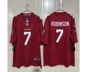Men's Atlanta Falcons #7 Bijan Robinson Red 2026 New Vapor Untouchable Limited Stitched Football Jersey