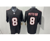 Men's Atlanta Falcons #8 Kyle Pitts Black F.U.S.E. Vapor Untouchable Limited Stitched Football Stitched Jersey