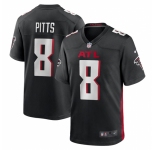 Men's Atlanta Falcons #8 Kyle Pitts Nike Black 2021 NFL Draft First Round Pick Player Limited Jersey