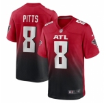 Men's Atlanta Falcons #8 Kyle Pitts Nike Red 2021 NFL Draft First Round Pick Player Limited Jersey