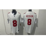 Men's Atlanta Falcons #8 Kyle Pitts Sr. White 2026 New F.U.S.E. Vapor Untouchable Limited Football Stitched Jersey