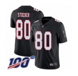 Men's Atlanta Falcons #80 Luke Stocker Black Alternate Vapor Untouchable Limited Player 100th Season Football Jersey