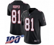 Men's Atlanta Falcons #81 Austin Hooper Black Alternate Vapor Untouchable Limited Player 100th Season Football Jersey
