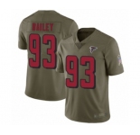 Men's Atlanta Falcons #93 Allen Bailey Limited Olive 2017 Salute to Service Football Jersey