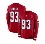 Men's Atlanta Falcons #93 Allen Bailey Limited Red Therma Long Sleeve Football Jersey
