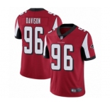 Men's Atlanta Falcons #96 Tyeler Davison Red Team Color Vapor Untouchable Limited Player Football Jersey