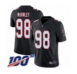 Men's Atlanta Falcons #98 Takkarist McKinley Black Alternate Vapor Untouchable Limited Player 100th Season Football Jersey