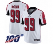 Men's Atlanta Falcons #99 Terrell McClain White Vapor Untouchable Limited Player 100th Season Football Jersey