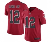 Men's Nike Atlanta Falcons #12 Mohamed Sanu Limited Red Rush Vapor Untouchable NFL Jersey