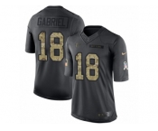 Men's Nike Atlanta Falcons #18 Taylor Gabriel Limited Black 2016 Salute to Service NFL Jersey