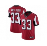 Men's Nike Atlanta Falcons #33 Blidi Wreh-Wilson Red Team Color Vapor Untouchable Limited Player NFL Jersey