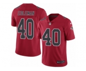 Men's Nike Atlanta Falcons #40 Derrick Coleman Limited Red Rush NFL Jersey